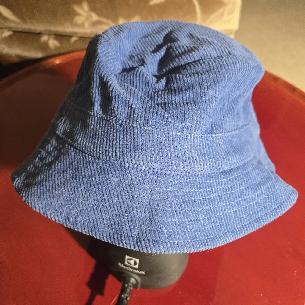 Disney Stitch Bucket Hat Blue Corduroy S/M